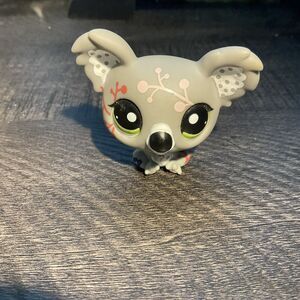 Littlest Pet Shop LPS Authentic 02421 Fanciest Pets Koala Polka Dot Grey